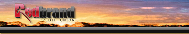 Redbrand Credit Union web page banner.